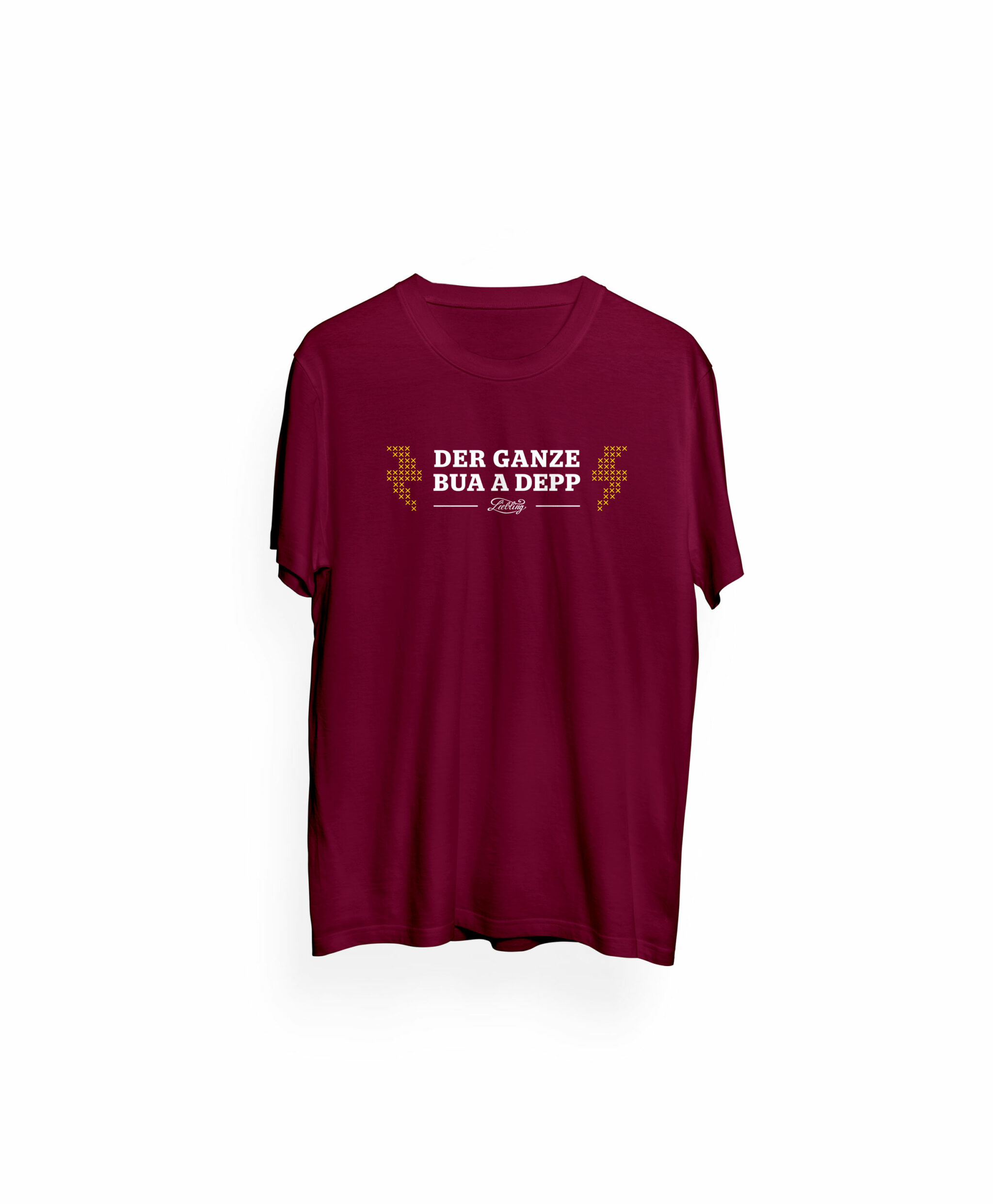 liebling_streetwear_bayern_tracht_tshirt_buaadepp_burgunder